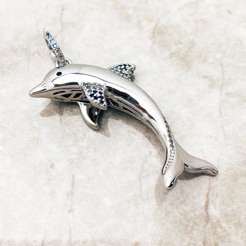 Blue Dolphin Pendant