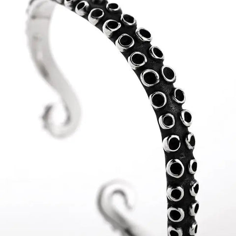 Octopus Tentacle Silver Bracelet