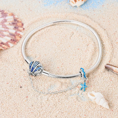 Ocean Shell Silver Bracelet