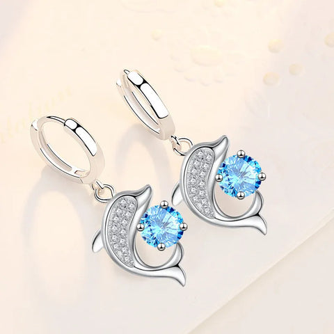 Dolphin Huggie Earrings