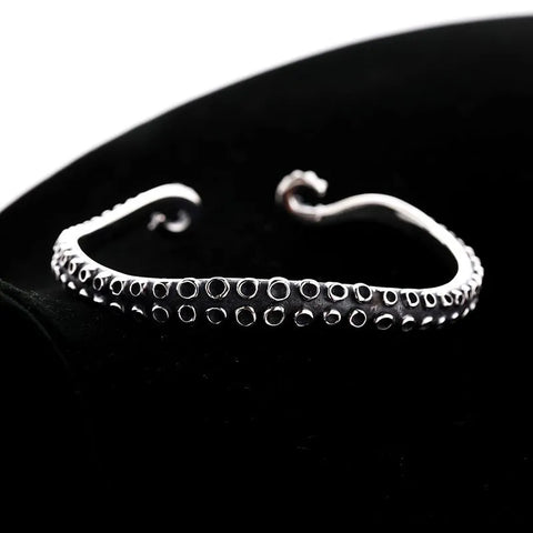 Octopus Tentacle Silver Bracelet