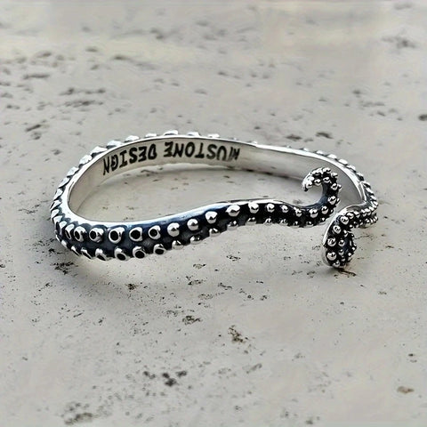 Octopus Tentacle Silver Bracelet