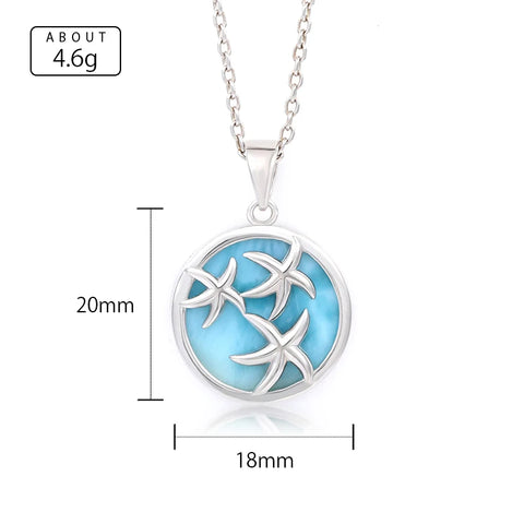 Triple Starfish Necklace